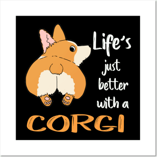 Life'S Just Better With a Corgi (193) Posters and Art